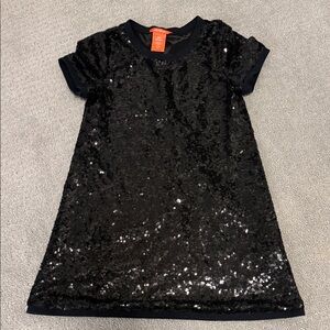 Joe Fresh Shimmering Black Sequin dress size 6